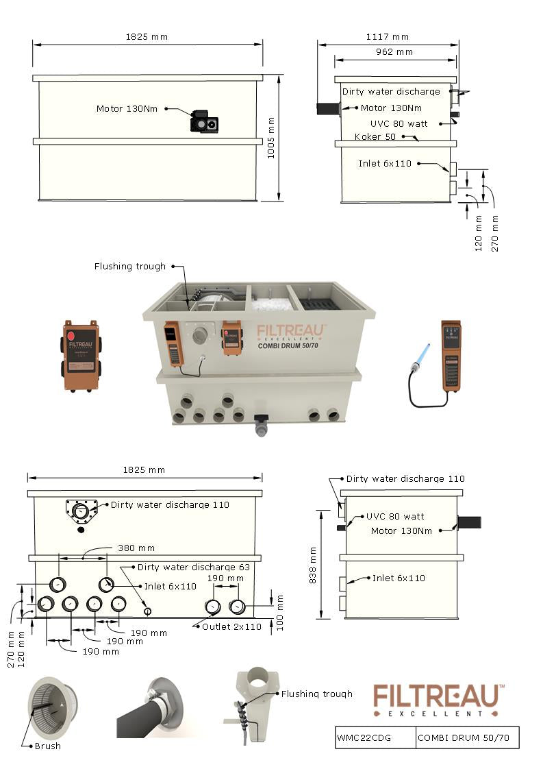 Excellent Combi Drum 50/70 Gravity