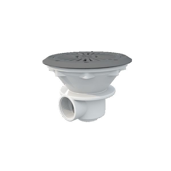 Astralpool Bottom drain ABS grey 210mm 2" - liner