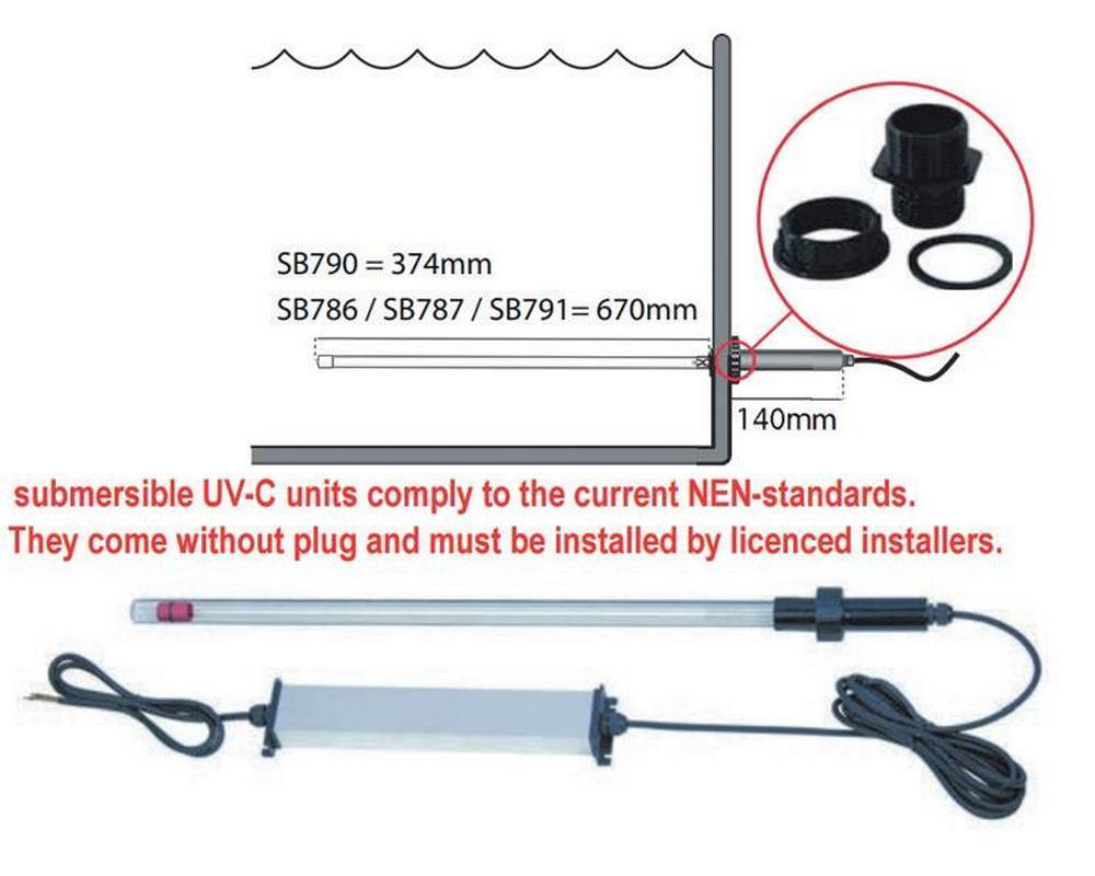 Replacement lamp for T5 Submersible 75W UVC - Selective Koi Sales