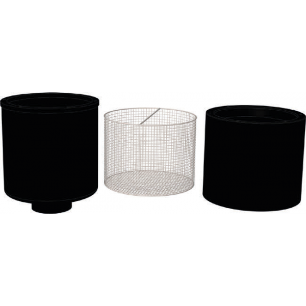 AquaForte Floating surface skimmer with Stainless basket (300mm)