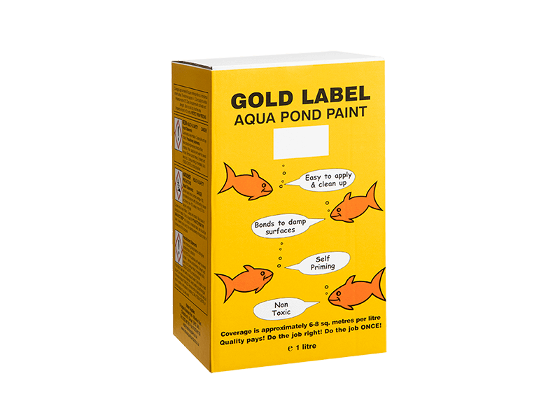 Gold Label Pond Paint Black 1ltr - Selective Koi Sales
