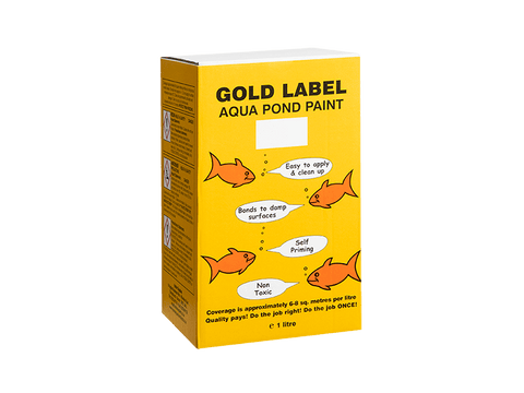 Gold Label Pond Paint Black 1ltr - Selective Koi Sales