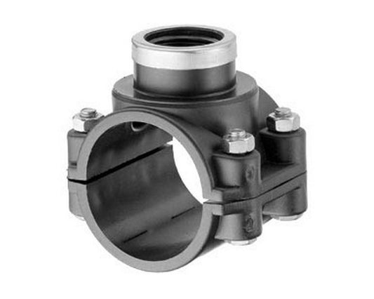 110mm Clamp Saddle 1.5" inch bsp Female thread - Selective Koi Sales