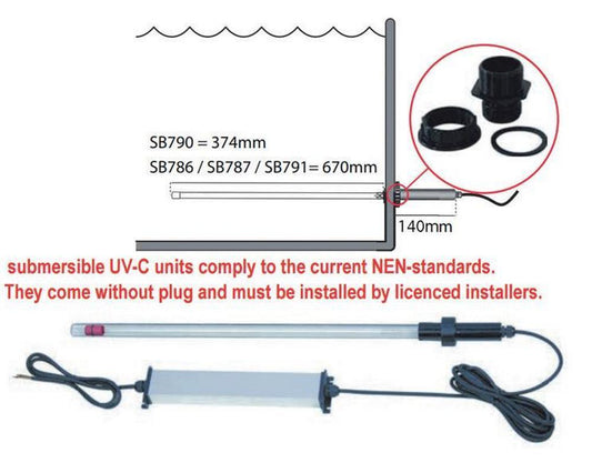 Replacement lamp for T5 Submersible 75W UVC - Selective Koi Sales