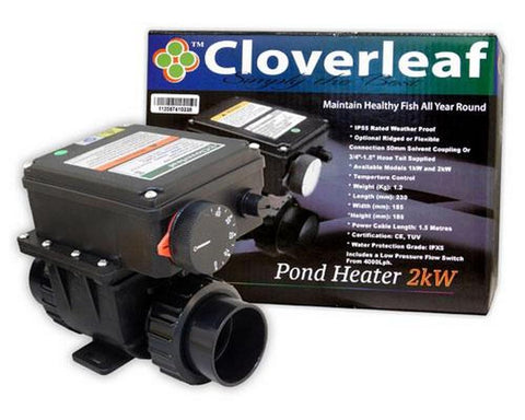 Cloverleaf 1kW Heater Digital Stainless body - Selective Koi Sales