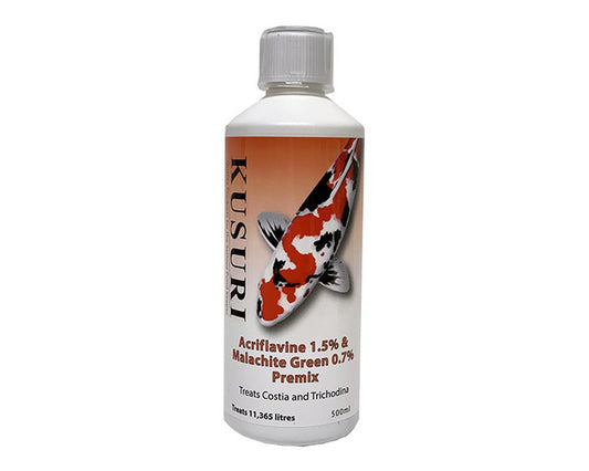 Kusuri Acriflavin and Malachite Pre-Mix 500ml - Selective Koi Sale