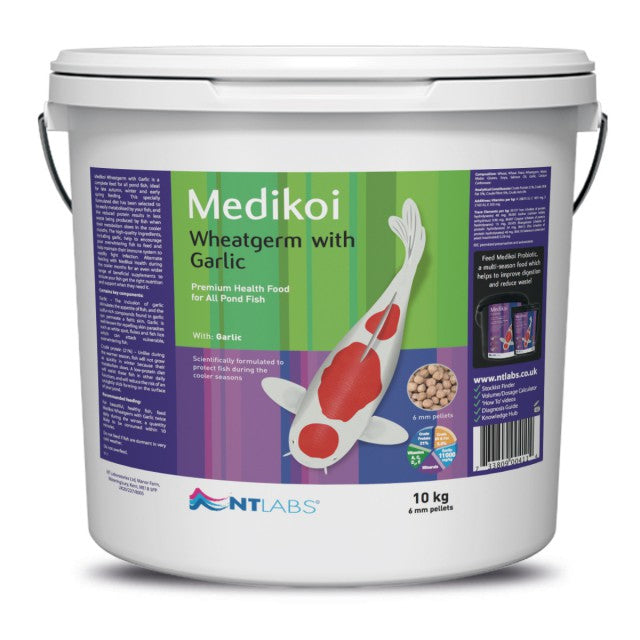 Labgs Germ NT Labs Medikoi - Wheatgerm with Garlic 6mm - 10kg – Selective Koi Sales